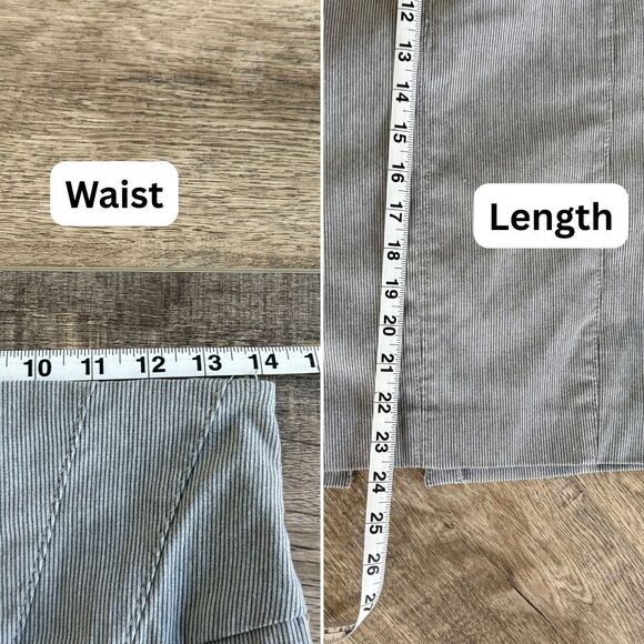 Grey Pencil pinstripe Skirt Size 6 - Picture 5 of 5